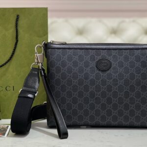 구찌 메신저 백 스퀘어 인터로킹 G 블랙 슈프림 726833 레플리카 미러급 SA급 S급 고퀄리티 최상급 하이엔드 가방 [남성여성공용]