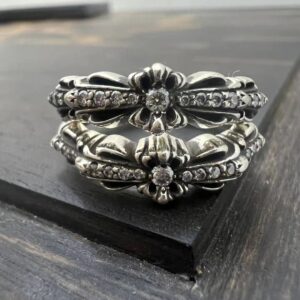 크롬하츠 큐빅 슬림 오픈 반지 링 레플리카 미러급 SA급 S급 고퀄리티 최상급 하이엔드 악세사리 [남성여성공용]