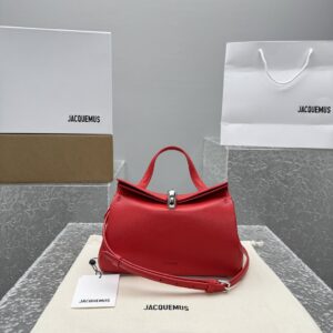 자크뮈스 탑 핸들 백 레드 염소가죽 스몰 레플리카 미러급 SA급 S급 고퀄리티 최상급 하이엔드 가방 [여성]
