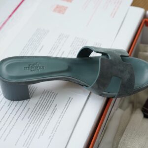 에르메스 오아시스 샌들 뮬 슬리퍼 스웨이드 청색 5cm 레플리카 미러급 SA급 S급 고퀄리티 최상급 하이엔드 신발 [여성]