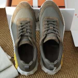 에르메스 바운싱 스니커즈 메쉬 스웨이드 올리브 옐로우 H 레플리카 미러급 SA급 S급 고퀄리티 최상급 하이엔드 신발 [남성여성공용]