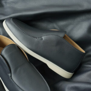 로로피아나 오픈 워크 앵클 부츠 레더 블랙 남성용 레플리카 미러급 SA급 S급 고퀄리티 최상급 하이엔드 신발 [남성]