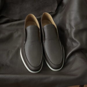 로로피아나 오픈 워크 앵클 부츠 레더 다크 브라운 남성용 레플리카 미러급 SA급 S급 고퀄리티 최상급 하이엔드 신발 [남성]