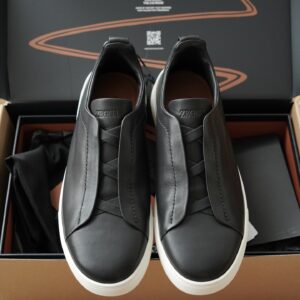 제냐 트리플 스티치 TM 스니커즈 블랙 화이트 남성용 레플리카 미러급 SA급 S급 고퀄리티 최상급 하이엔드 신발 [남성]