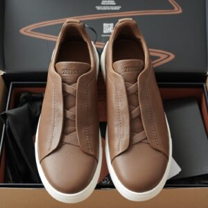 제냐 트리플 스티치 TM 스니커즈 꼬냑 남성용 레플리카 미러급 SA급 S급 고퀄리티 최상급 하이엔드 신발 [남성]