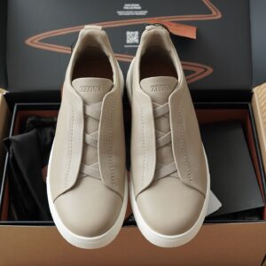 제냐 트리플 스티치 TM 스니커즈 베이지 남성용 레플리카 미러급 SA급 S급 고퀄리티 최상급 하이엔드 신발 [남성]