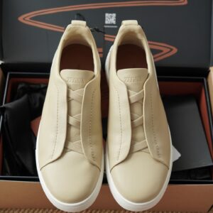 제냐 트리플 스티치 TM 스니커즈 라이트 베이지 남성용 레플리카 미러급 SA급 S급 고퀄리티 최상급 하이엔드 신발 [남성]