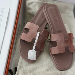 에르메스 오란 샌들 슬리퍼 스웨이드 브라운 레플리카 미러급 SA급 S급 고퀄리티 최상급 하이엔드 신발 [여성]