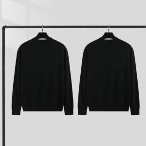 로로피아나 면양털 단색 크루넥 니트 블랙 레플리카 미러급 SA급 S급 고퀄리티 하이엔드 최상급 의류 [남성]