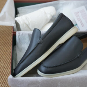 로로피아나 썸머 워크 레더 블랙 로퍼 남성용 레플리카 미러급 SA급 S급 고퀄리티 최상급 하이엔드 신발 [남성]