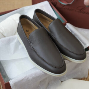 로로피아나 썸머 워크 레더 다크 브라운 로퍼 남성용 레플리카 미러급 SA급 S급 고퀄리티 최상급 하이엔드 신발 [남성]