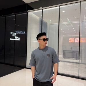 에르메스 파리스 아플리케 가죽 반팔티 남회색 레플리카 미러급 SA급 S급 고퀄리티 하이엔드 최상급 의류 [남성여성공용]