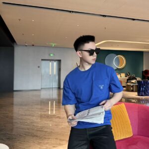 셀린느 코튼 저지 티셔츠 루즈 세리즈 로얄 블루 오프 화이트 레플리카 미러급 SA급 S급 고퀄리티 하이엔드 최상급 의류 [남성여성공용]