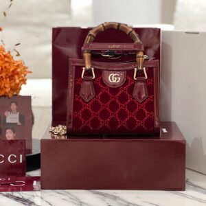 구찌 다이애나 미니 GG 크리스탈 토트백 레드 707449 레플리카 미러급 SA급 S급 고퀄리티 최상급 하이엔드 가방 [여성]