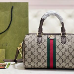 구찌 오피디아 GG 스몰 탑 핸들 백 베이지 에보니 캔버스 772061 레플리카 미러급 SA급 S급 고퀄리티 최상급 하이엔드 가방 [여성]