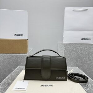 자크뮈스 밤비노 크로스바디 플랩백 다크 초록색 라지 은장 레더 레플리카 미러급 SA급 S급 고퀄리티 최상급 하이엔드 가방 [여성]