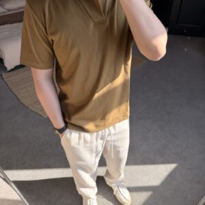 제냐 단색 폴로티 / 카라티 / 반팔티 브라운 레플리카 미러급 SA급 S급 고퀄리티 하이엔드 최상급 의류 [남성]