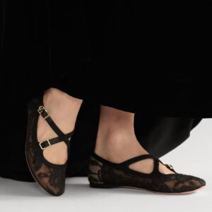 디올 Very Dior 발레리나 레이스 플랫 블랙 레플리카 미러급 SA급 S급 고퀄리티 최상급 하이엔드 신발 [여성]