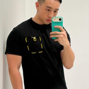 펜디 포켓 선 디자인 순색 반팔티 블랙 레플리카 미러급 SA급 S급 고퀄리티 하이엔드 최상급 의류 [남성여성공용]