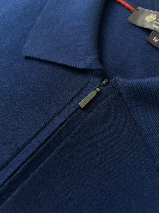 로로피아나 울 순색 반지퍼 폴로 카라티 반팔티 네이비 레플리카 미러급 SA급 S급 고퀄리티 하이엔드 최상급 의류 [남성] 5