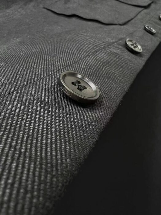 제냐 더블 포켓 순색 아마 셔츠 자켓 블랙 레플리카 미러급 SA급 S급 고퀄리티 하이엔드 최상급 의류 [남성] 7