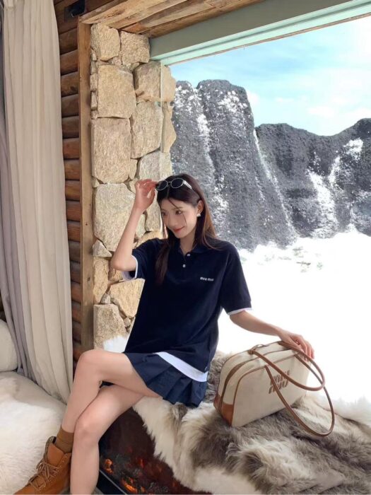 미우미우 페이크 레이어링 폴로 / 반팔티 / 카라티 MJN557 15WH F0008 레플리카 미러급 SA급 S급 고퀄리티 하이엔드 최상급 의류 [남성여성공용] 2