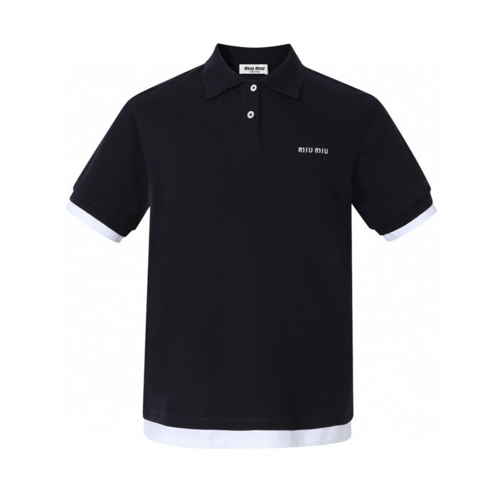 미우미우 페이크 레이어링 폴로 / 반팔티 / 카라티 MJN557 15WH F0008 레플리카 미러급 SA급 S급 고퀄리티 하이엔드 최상급 의류 [남성여성공용] 5