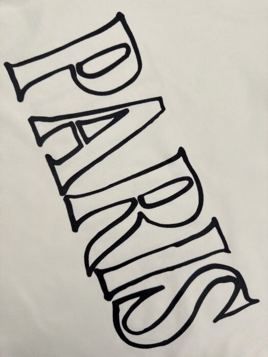 아미 화이트 코튼 아미 파리 프린트 티셔츠 반팔티 화이트 크림 레플리카 미러급 SA급 S급 고퀄리티 하이엔드 최상급 의류 [남성여성공용] 10