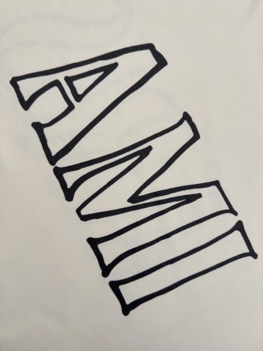 아미 화이트 코튼 아미 파리 프린트 티셔츠 반팔티 화이트 크림 레플리카 미러급 SA급 S급 고퀄리티 하이엔드 최상급 의류 [남성여성공용] 9