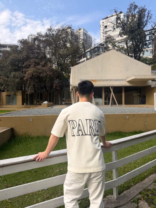 아미 화이트 코튼 아미 파리 프린트 티셔츠 반팔티 화이트 크림 레플리카 미러급 SA급 S급 고퀄리티 하이엔드 최상급 의류 [남성여성공용] 2