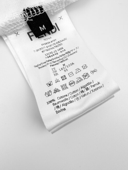 펜디 포켓 선 디자인 순색 반팔티 화이트 레플리카 미러급 SA급 S급 고퀄리티 하이엔드 최상급 의류 [남성여성공용] 12