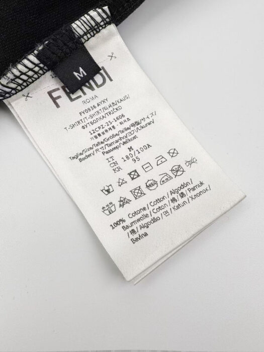 펜디 포켓 선 디자인 순색 반팔티 블랙 레플리카 미러급 SA급 S급 고퀄리티 하이엔드 최상급 의류 [남성여성공용] 12