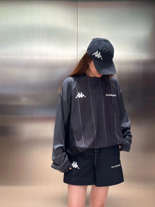 아크네스튜디오 x 카파 릴렉스드 핏 쇼츠 반바지 블랙 레플리카 미러급 SA급 S급 고퀄리티 하이엔드 최상급 의류 [남성여성공용] 2