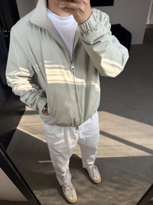 로로피아나 봄버 Windmate 리버시블 자켓 베이지 그레이 레플리카 미러급 SA급 S급 고퀄리티 하이엔드 최상급 의류 [남성] 2