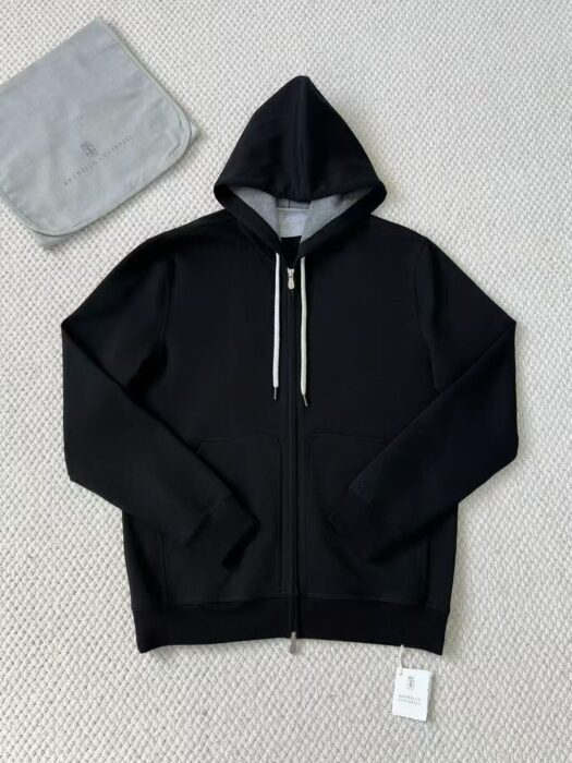 브루넬로쿠치넬리 BRUNELLO CUCINELLI 운동복 세트 후드집업 팬츠 블랙 레플리카 미러급 SA급 S급 고퀄리티 하이엔드 최상급 의류 [남성] 4