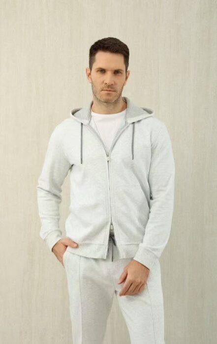 브루넬로쿠치넬리 BRUNELLO CUCINELLI 운동복 세트 후드집업 팬츠 라이트 그레이 레플리카 미러급 SA급 S급 고퀄리티 하이엔드 최상급 의류 [남성]