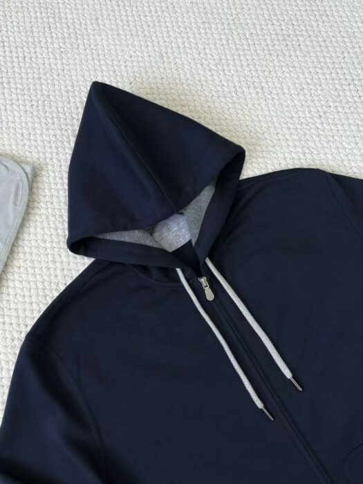 브루넬로쿠치넬리 BRUNELLO CUCINELLI 운동복 세트 후드집업 팬츠 네이비 레플리카 미러급 SA급 S급 고퀄리티 하이엔드 최상급 의류 [남성] 6