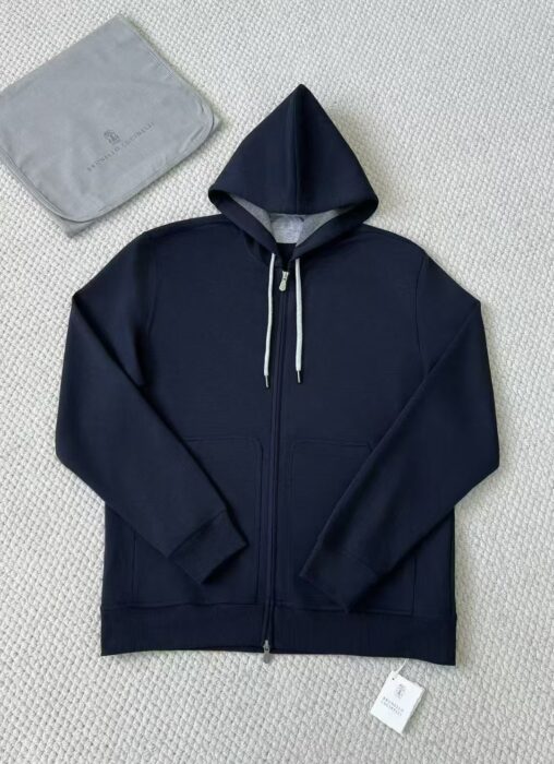 브루넬로쿠치넬리 BRUNELLO CUCINELLI 운동복 세트 후드집업 팬츠 네이비 레플리카 미러급 SA급 S급 고퀄리티 하이엔드 최상급 의류 [남성] 4