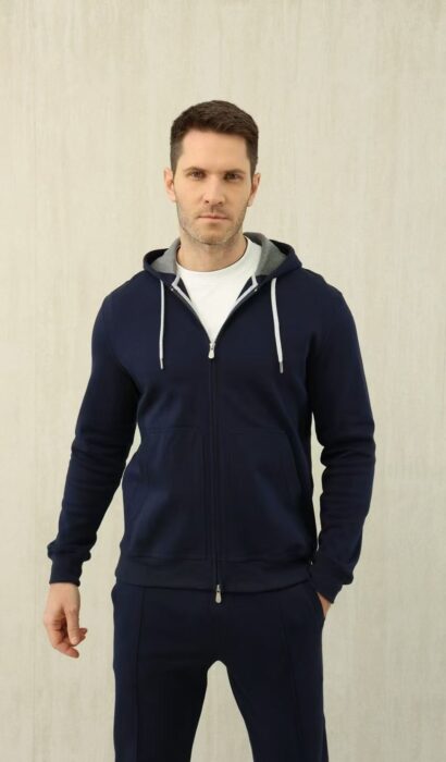 브루넬로쿠치넬리 BRUNELLO CUCINELLI 운동복 세트 후드집업 팬츠 네이비 레플리카 미러급 SA급 S급 고퀄리티 하이엔드 최상급 의류 [남성]