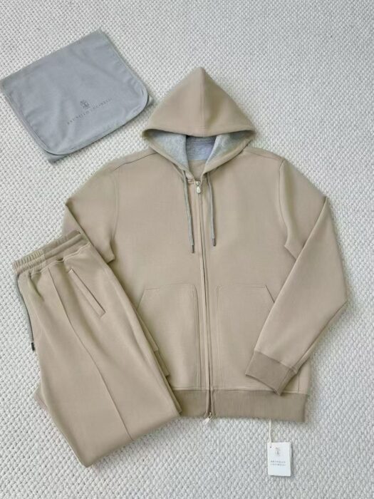 브루넬로쿠치넬리 BRUNELLO CUCINELLI 운동복 세트 후드집업 팬츠 카키 레플리카 미러급 SA급 S급 고퀄리티 하이엔드 최상급 의류 [남성] 3