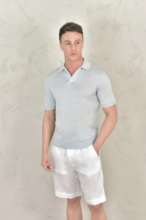 로로피아나 버튼리스 니트 폴로 셔츠 반팔티 카라티 8컬러 레플리카 미러급 SA급 S급 고퀄리티 하이엔드 최상급 의류 [남성] 12