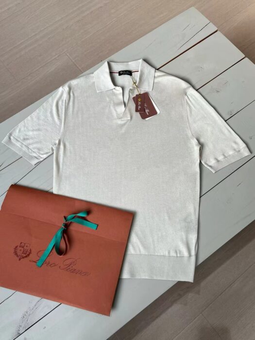 로로피아나 버튼리스 니트 폴로 셔츠 반팔티 카라티 8컬러 레플리카 미러급 SA급 S급 고퀄리티 하이엔드 최상급 의류 [남성] 17