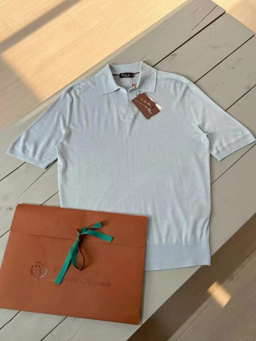 로로피아나 버튼리스 니트 폴로 셔츠 반팔티 카라티 8컬러 레플리카 미러급 SA급 S급 고퀄리티 하이엔드 최상급 의류 [남성] 14