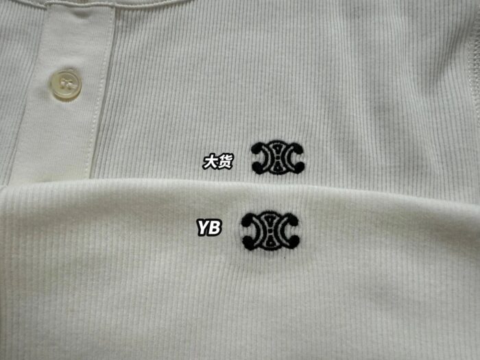 셀린느 트리옹프 단추 긴팔티 2컬러 레플리카 미러급 SA급 S급 고퀄리티 하이엔드 최상급 의류 [남성여성공용] 2