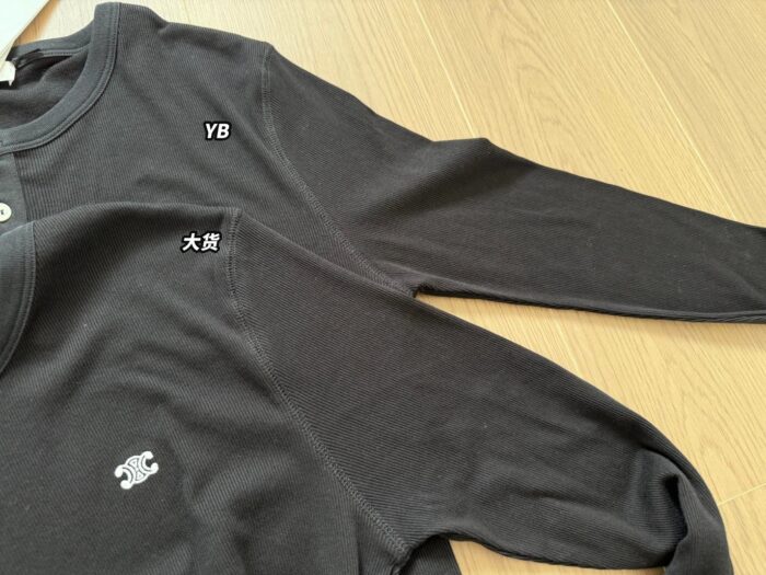 셀린느 트리옹프 단추 긴팔티 2컬러 레플리카 미러급 SA급 S급 고퀄리티 하이엔드 최상급 의류 [남성여성공용] 6