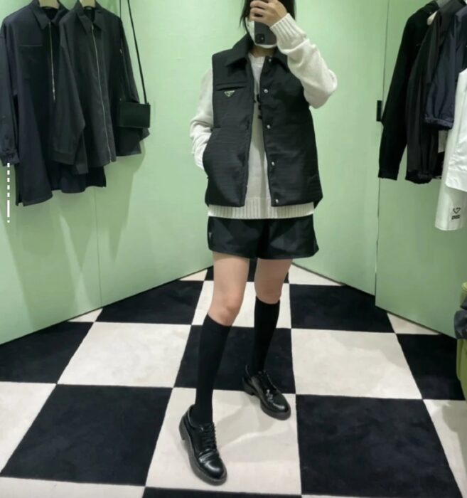 프라다 패딩 리나일론 베스트 블랙 조끼 레플리카 미러급 SA급 S급 고퀄리티 하이엔드 최상급 의류 [남성여성공용] 13