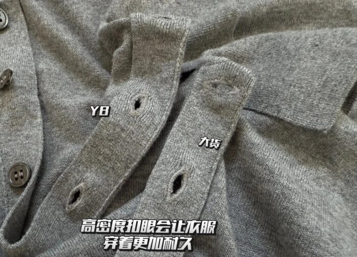 셀린느 파인 코튼 폴로 스웨터 미디움 그레이 폴로티 니트 / 긴팔티 / 레플리카 미러급 SA급 S급 고퀄리티 하이엔드 최상급 의류 [남성여성공용] 7