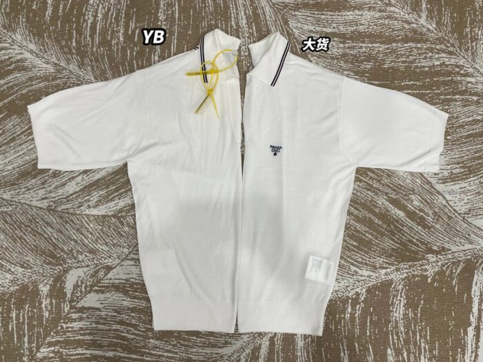 프라다 실크 반팔 폴로티 / 반팔티 / 카라티 화이트 레플리카 미러급 SA급 S급 고퀄리티 하이엔드 최상급 의류 [남성여성공용] 13