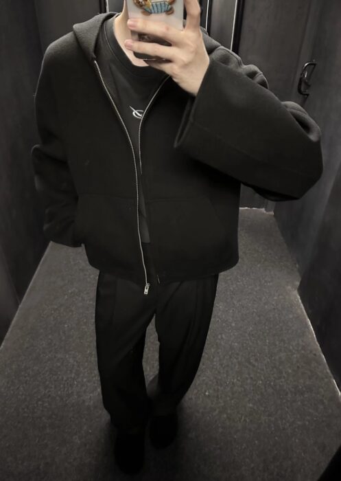 아크네스튜디오 순색 후드집업 블랙 레플리카 미러급 SA급 S급 고퀄리티 하이엔드 최상급 의류 [남성] 10