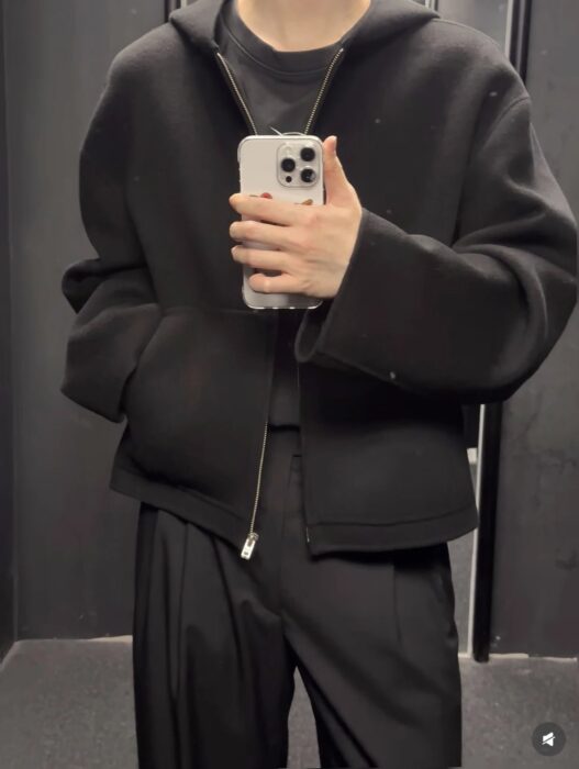 아크네스튜디오 순색 후드집업 블랙 레플리카 미러급 SA급 S급 고퀄리티 하이엔드 최상급 의류 [남성]